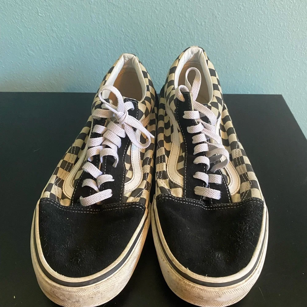 Old Skool Primary Check Vans Shoe Black/White Mens Sz 11.5 - Picture 6 of 6